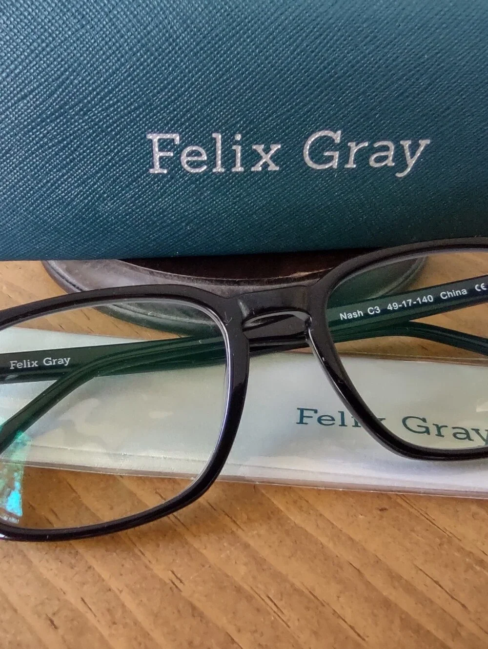 Felix Gray Nash Non Rx Optical Blue Light Glasses New